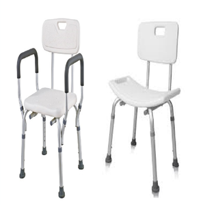 SHOWER CHAIR ( WITH BACK , WITH BACK & HAND ) 